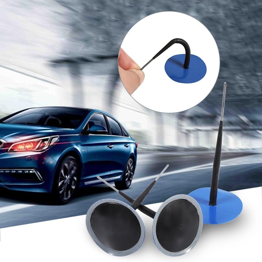 VGEBY Auto Reifen Flicken Kleber, Reifenreparaturset Reifen Flicken Auto Pilz Nagel Kit Plug Patch (