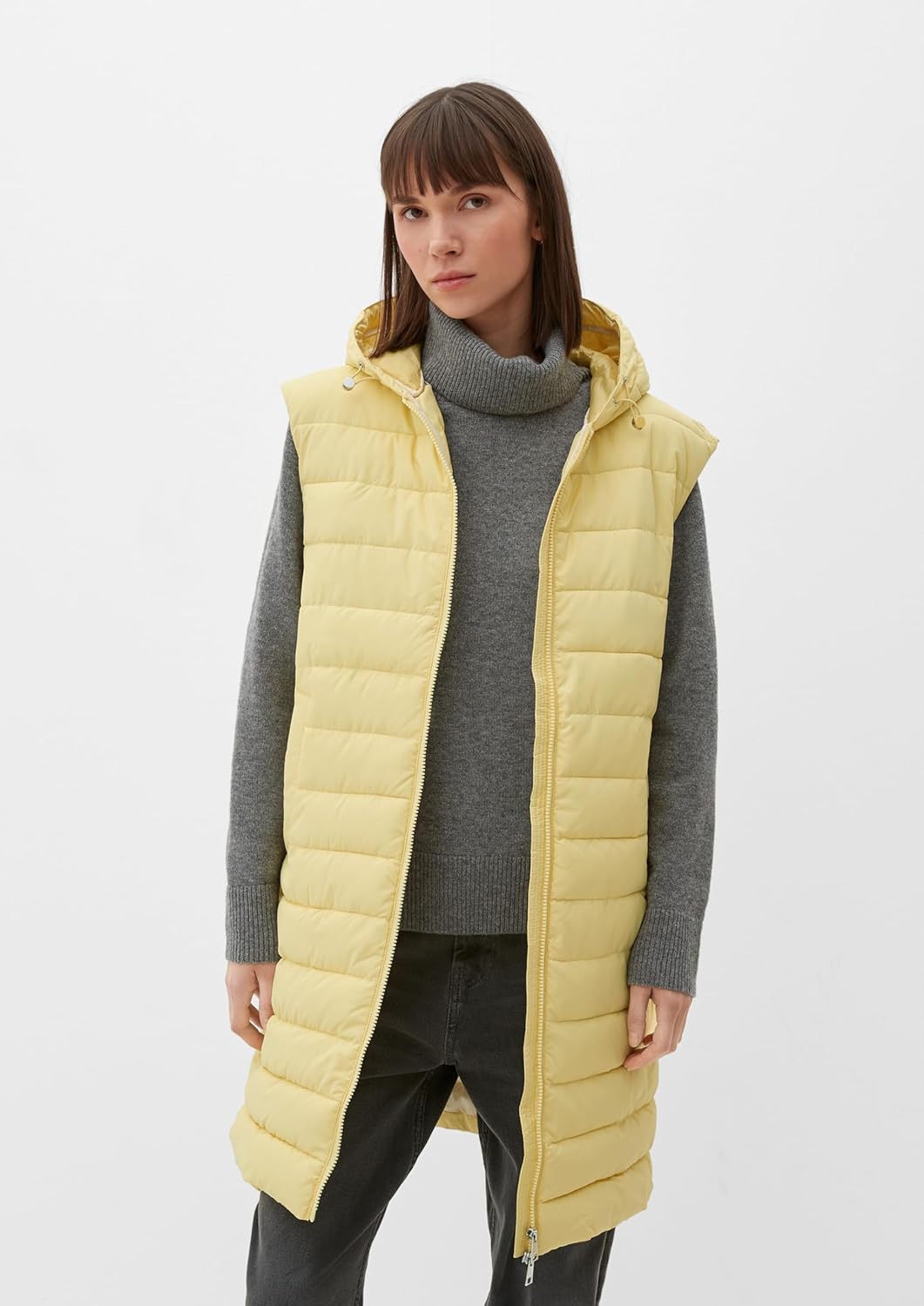 s.Oliver Damen Outdoor Weste 44 hellgelb, 44 hellgelb