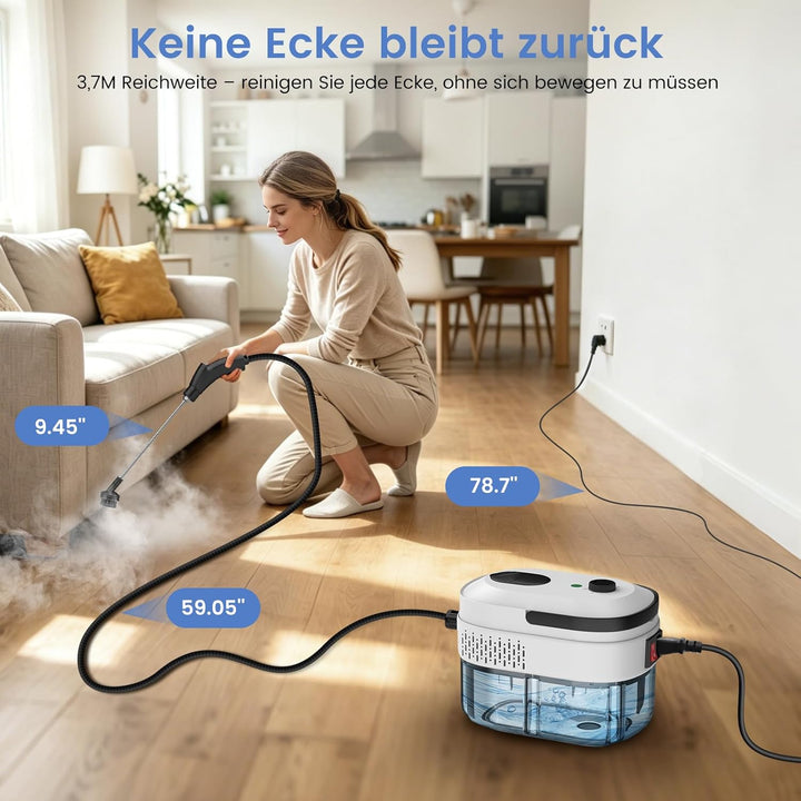 Granarbol Fettlösend Handgerät Dampfreiniger für Alles,1400ml/4Bar/105℃ | Steam Cleaner,15s Schnellh