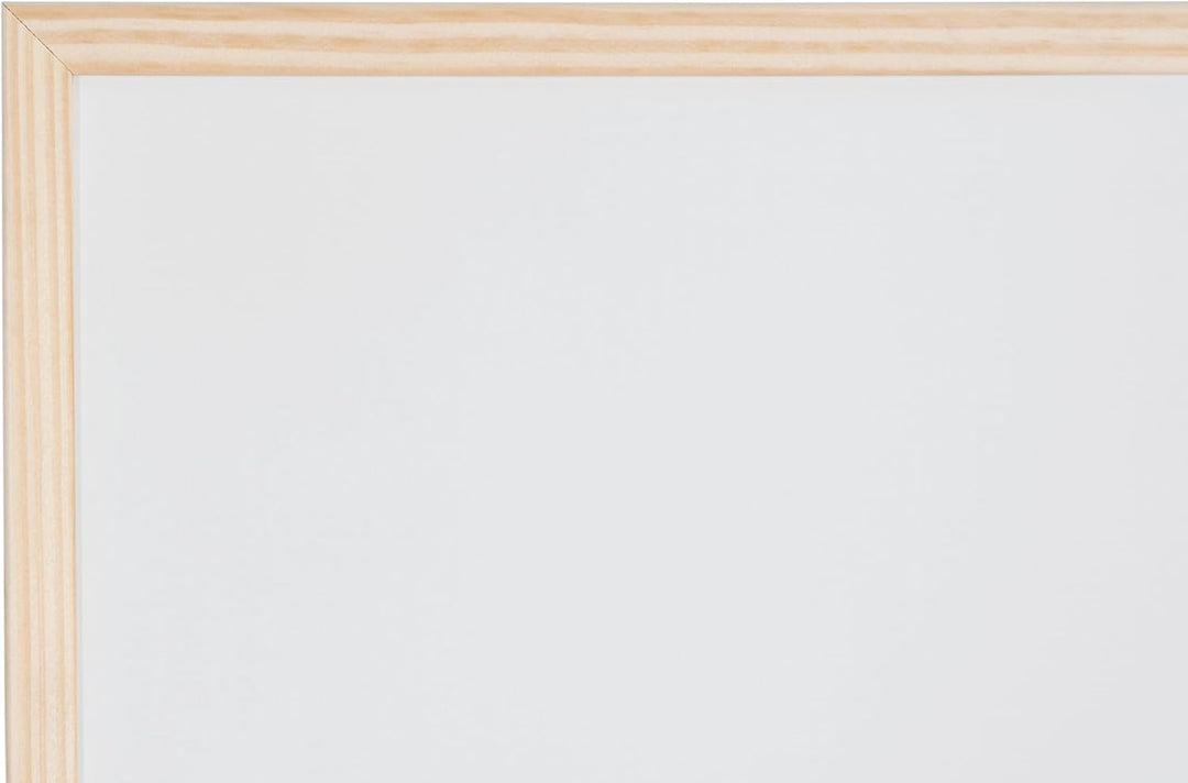 Bi-Office Budget Whiteboard mit Holzrahmen, trocken abwischbar, 5 Grössen wählbar, 60 x 45 cm 60x45