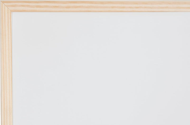 Bi-Office Budget Whiteboard mit Holzrahmen, trocken abwischbar, 5 Grössen wählbar, 60 x 45 cm 60x45