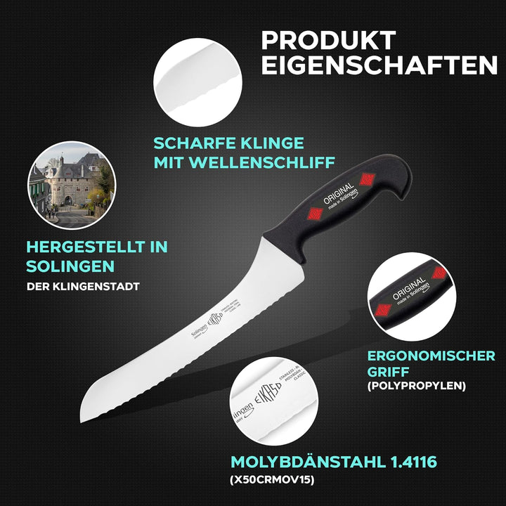 EIKASO Solingen Allzweckmesser Haushaltsmesserset für Profis und Privat Klinge aus Molybdänstahl 1.4