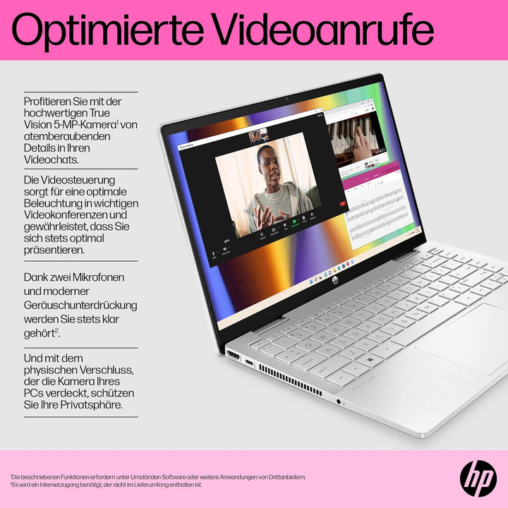 HP Pavilion x360 2-in-1 Laptop | 14" FDH Touchdisplay | Intel Core i5-1335U | 16 GB DDR4 RAM | 512 G