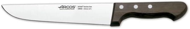 Arcos Serie Atlantico - Metzgermesser - Klinge Nitrum Edelstahl 200 mm - HandGriff Rosenholz Farbe B