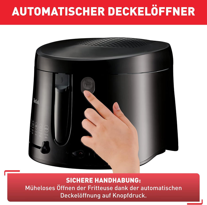 Tefal FF1078 Maxi Fry Fritteuse | Cool Wall Technologie | bis zu 1,2 kg Fassungsvermögen | einklappb