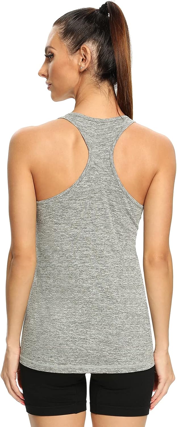 vislivin Sport-Tanktops für Damen Racerback Yoga Athletic Tanks Frauen Lauftraining Gym Unterhemd -
