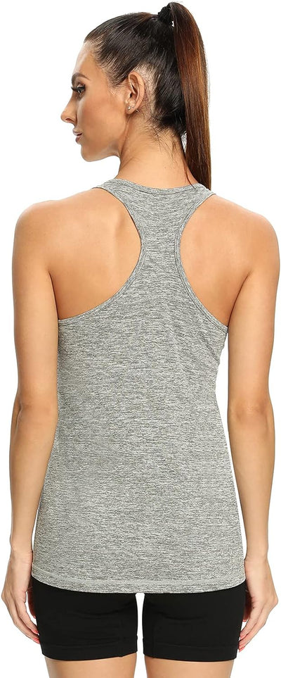 vislivin Sport-Tanktops für Damen Racerback Yoga Athletic Tanks Frauen Lauftraining Gym Unterhemd -