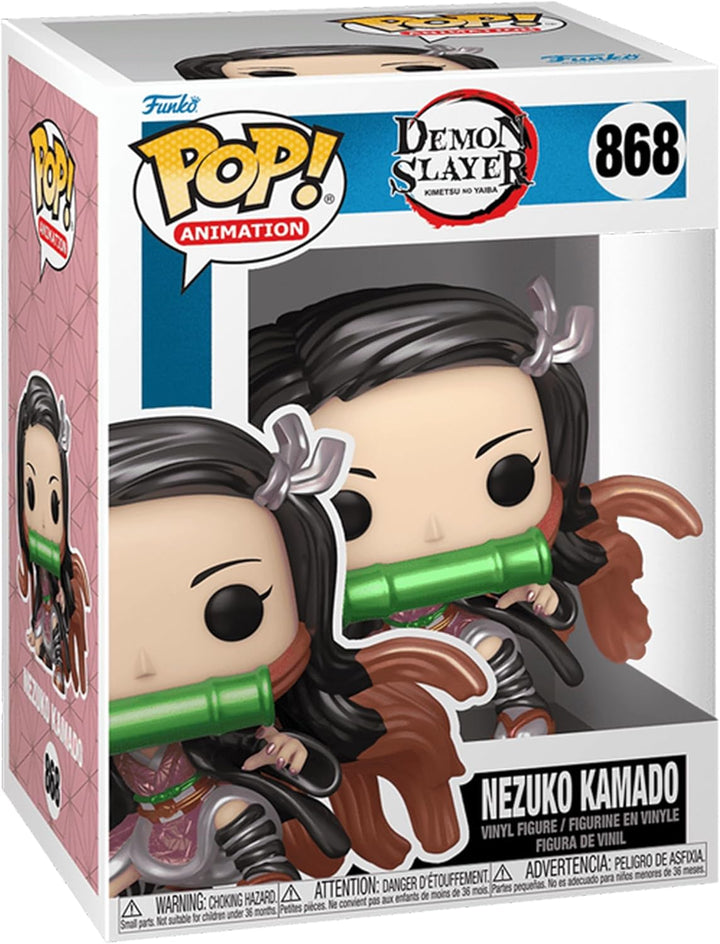 Funko Pop Demon Slayer Nezuko Kamado Toystop LACC Exclusive Metallic