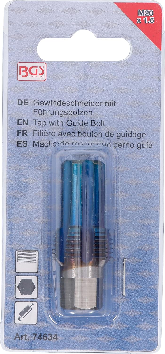 BGS 74634 | Gewindeschneider mit Führungsbolzen | für Sensoren | M20 x 1,5