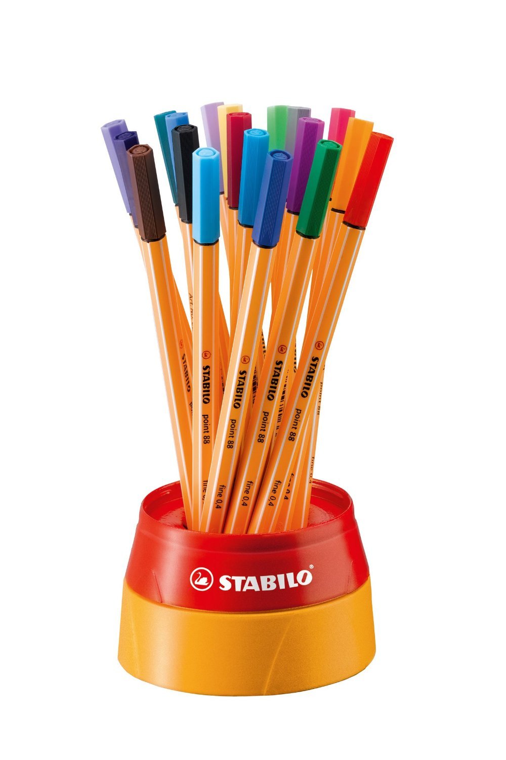 Fineliner - STABILO point 88-19er Twister - mit 19 verschiedenen Farben