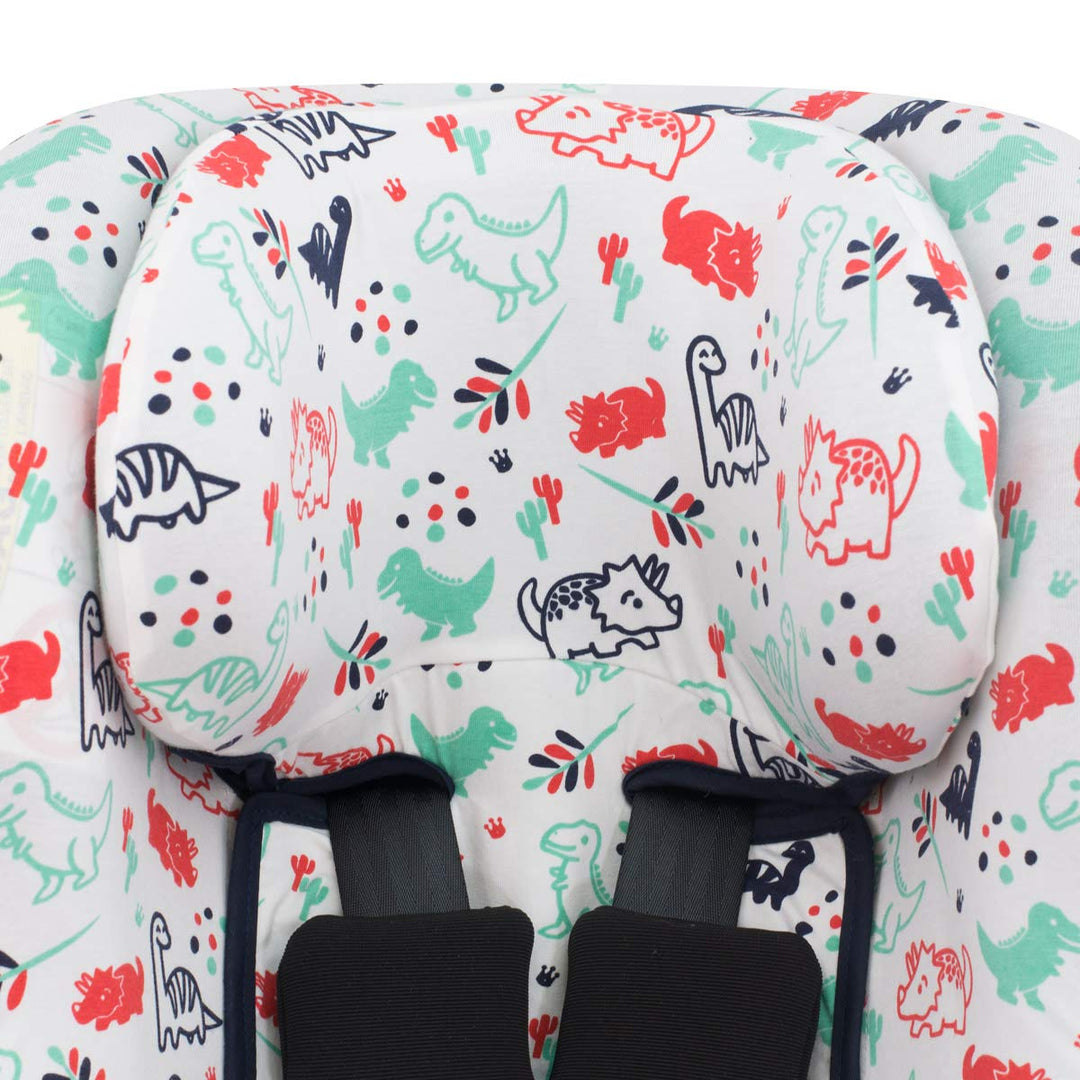 JYOKO KIDS Bezug für Autositz kompatibel mit Bugaboo Nuna by Turtle, aus Baumwolle (Dino Party), Din