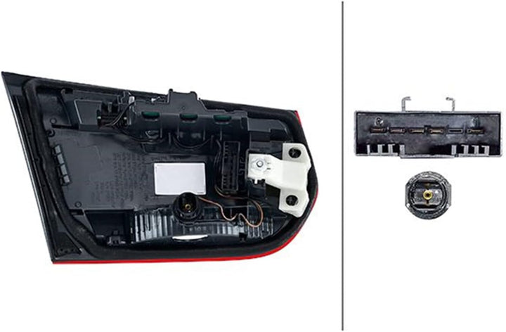 HELLA 2SK 012 148-321 Heckleuchte - Hybrid - innerer Teil - für u.a. BMW 3 (F30, F31, F80) - ECE/CCC