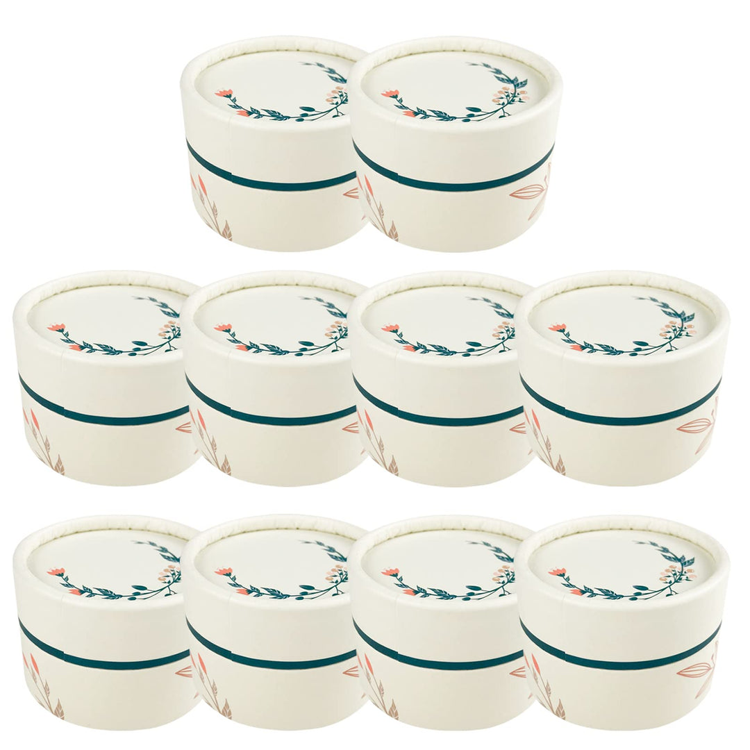Wachsmann - leere Lippenbalsam Behälter - Kosmetiktiegel aus Pappe - 10 Stück | 50 ml 50ml | 10 Stüc