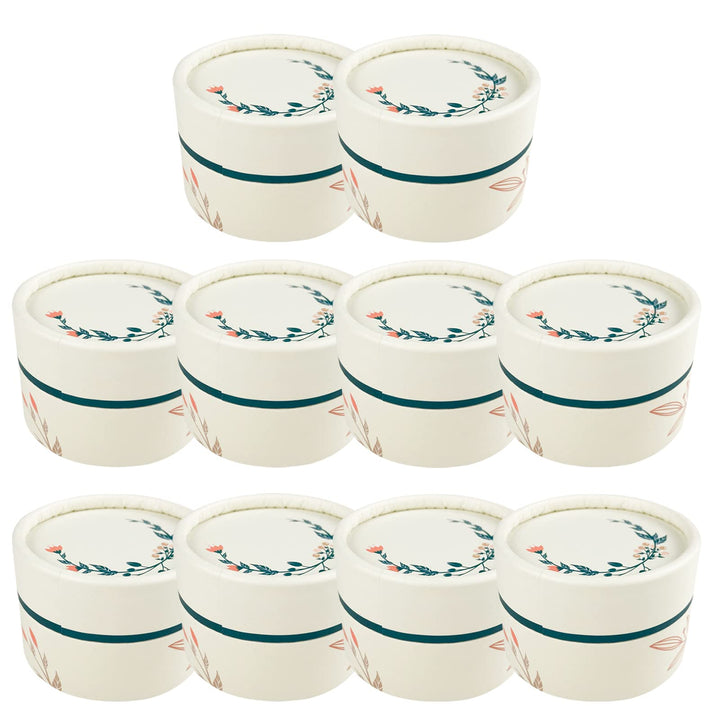 Wachsmann - leere Lippenbalsam Behälter - Kosmetiktiegel aus Pappe - 10 Stück | 50 ml 50ml | 10 Stüc