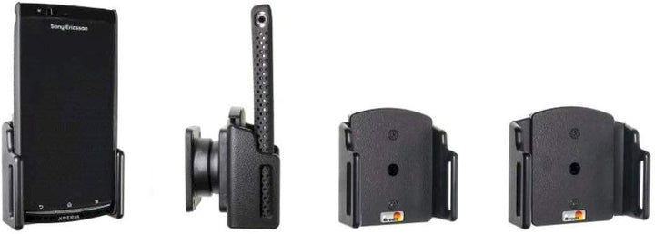 Brodit 511307 passiv universal Kfz-Halterung (Breite: 62-77mm, Dicke: 6-10mm) schwarz Single, Single