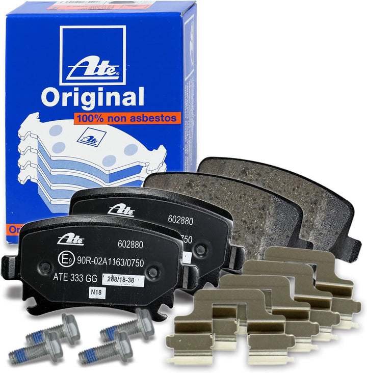 ATE Bremsenset Hinterachse inkl. Bremsscheiben Hinten Ø 256 mm Voll und Bremsbeläge Hinten