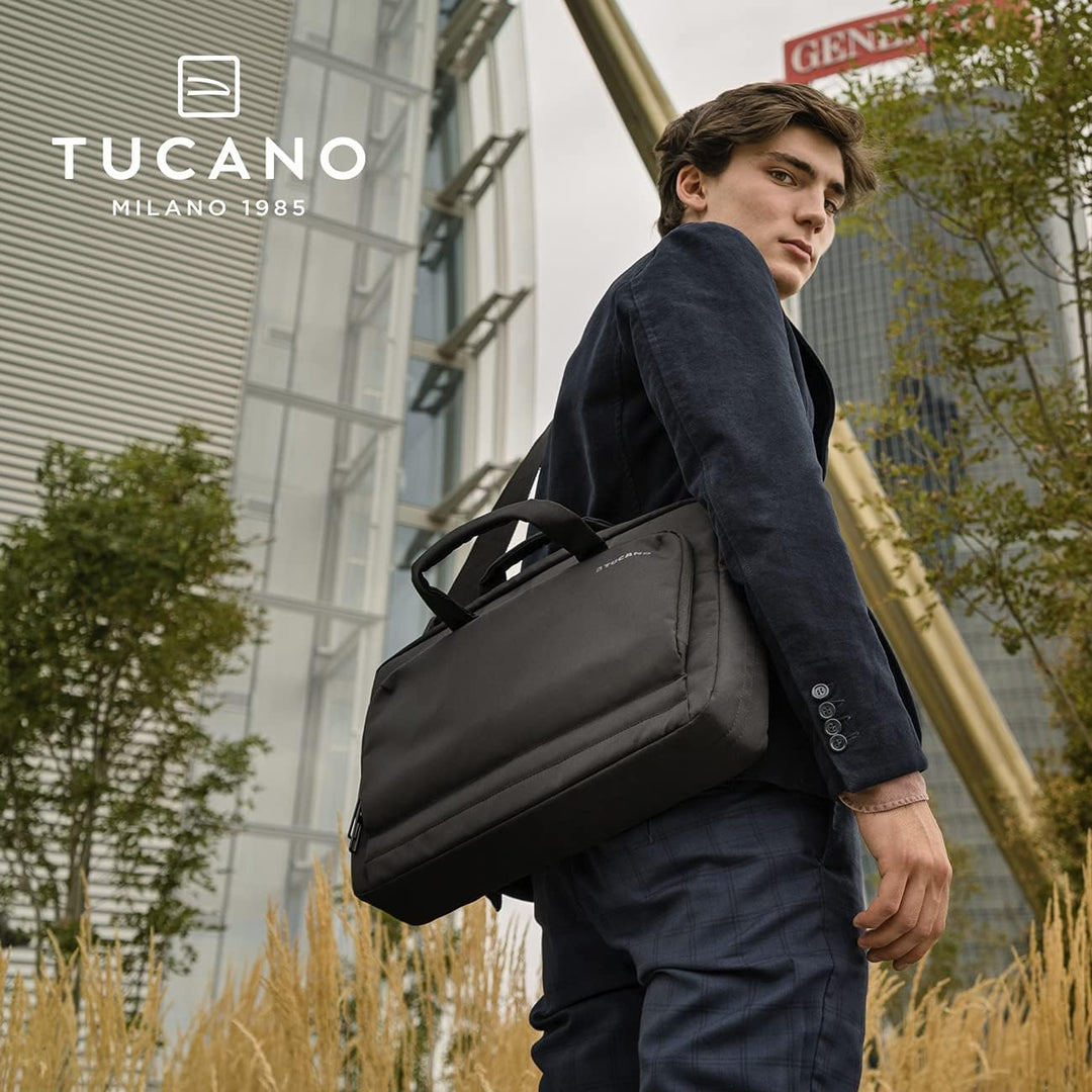 Tucano Star - Laptoptasche kompatibel mit MacBook Pro, mit Schultergurt, Kofferbefestigungsgurt, für