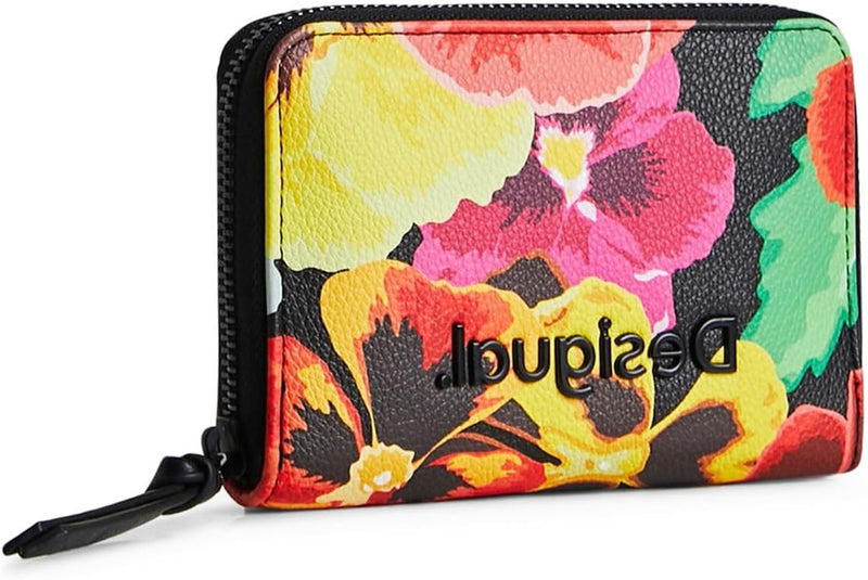 Desigual Kleines Portemonnaie Blumen 22WAYP09