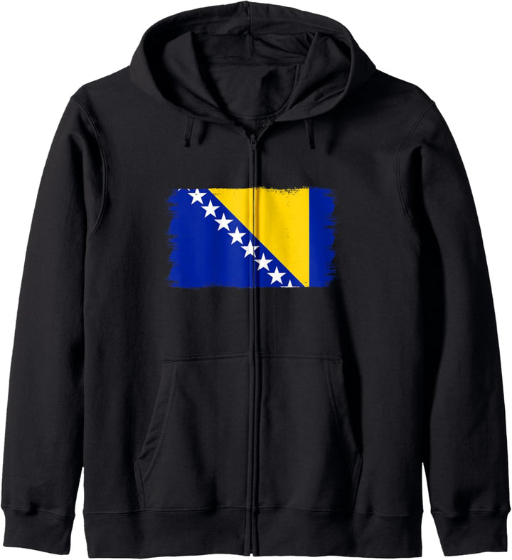 Bosnische Flagge Bosnien und Herzegowina Kapuzenjacke