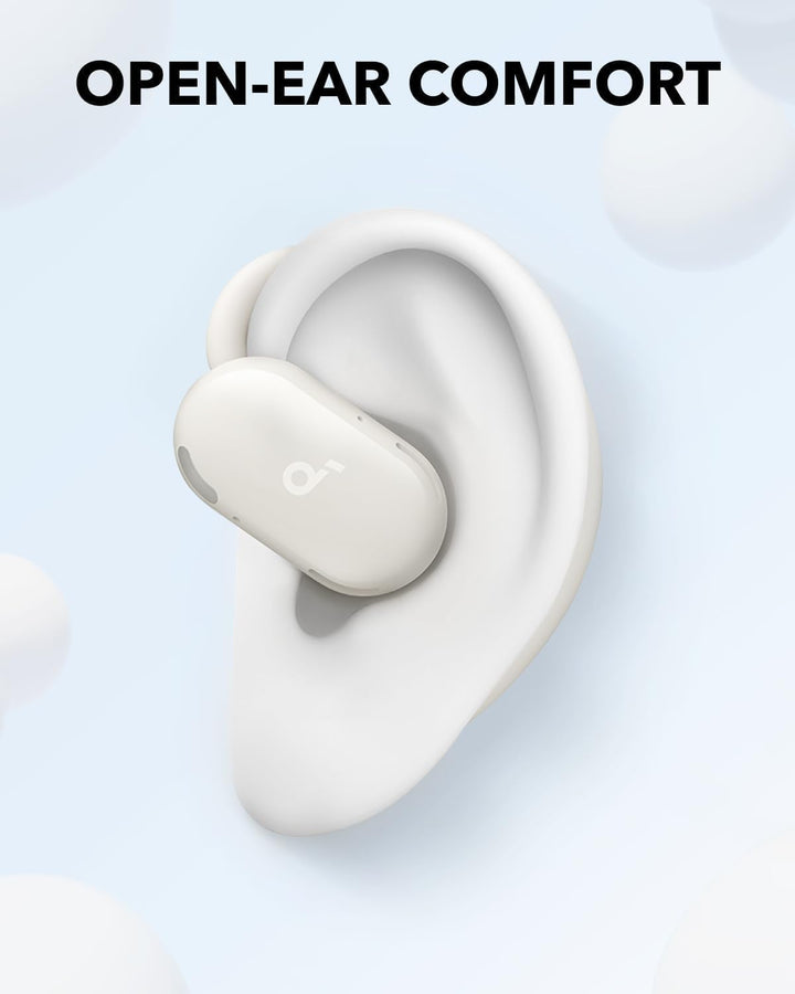 soundcore Anker V20i Open-Ear Headphones, Adjustable Ear Hooks, Noise-Free Calls, IP55, LED, 36 Hour