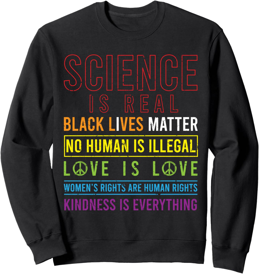 Human race black lives matter anti rassismus love and peace Sweatshirt
