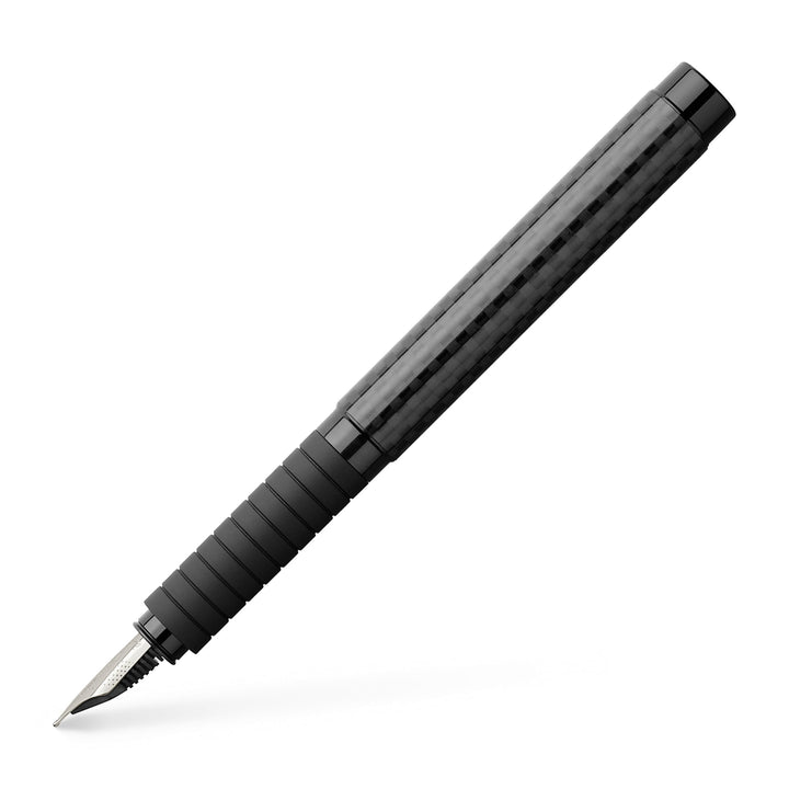 Faber-Castell 148822 - Füllfederhalter Basic Black Carbon, Feder EF, Schwarz, 1 Stück schwarz carbon