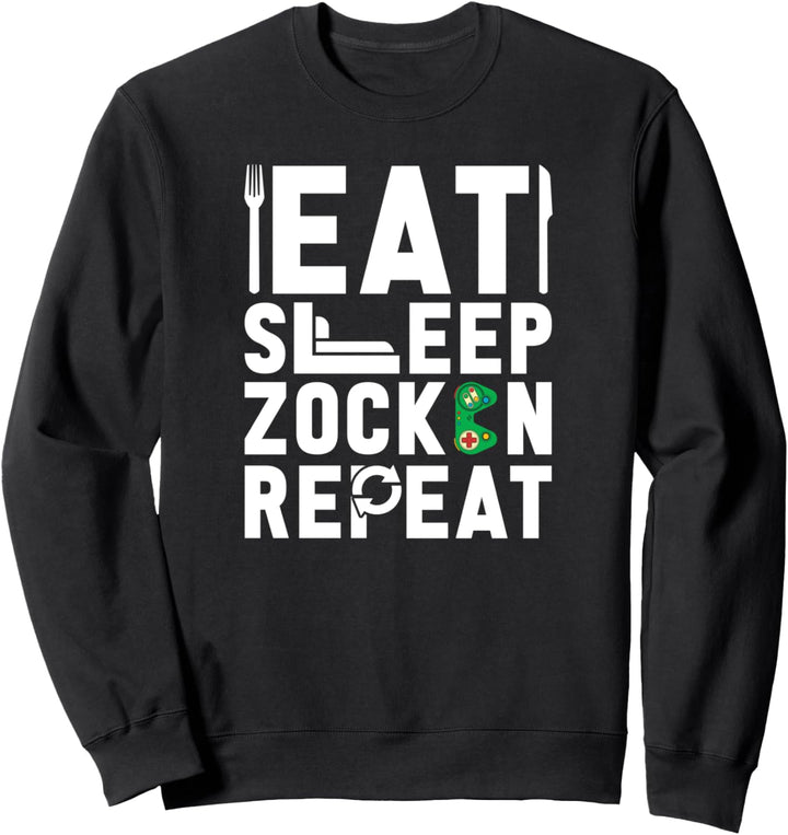Gamer Nerd Videospiel Zocker E Sport Zocken Lustiges Gaming Sweatshirt