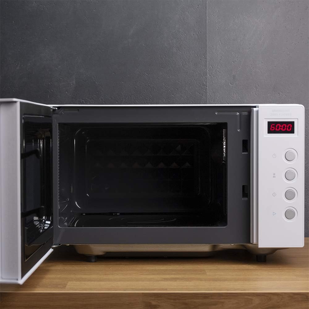 Cecotec Mikrowelle ohne Platte GrandHeat 2000 Flatbed White. Fassungsvermögen 20 Liter, Leistung 700