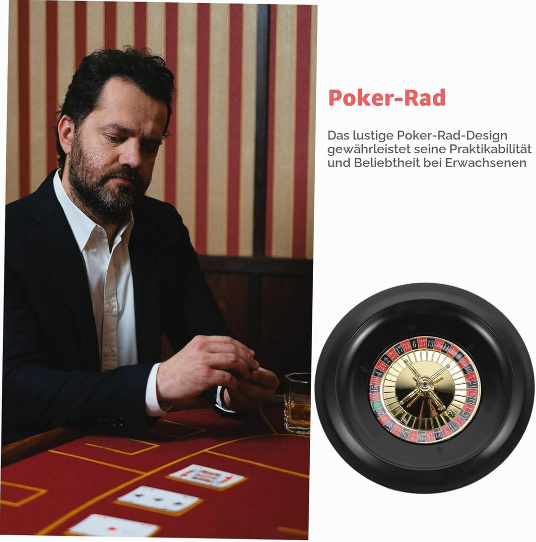 Poker Wheel Spielset Rotierendes Roulette Für Partys Tischspiel Unterhaltung Für Geburtstagsfeiern U