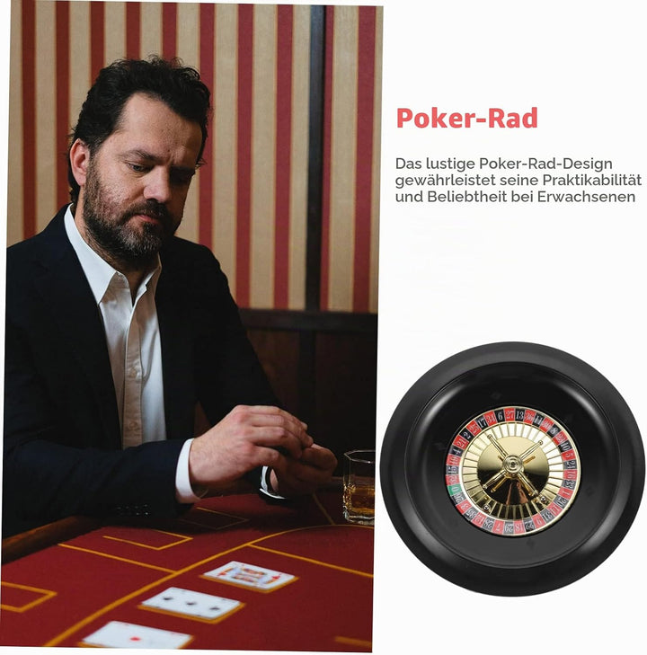 Poker Wheel Spielset Rotierendes Roulette Für Partys Tischspiel Unterhaltung Für Geburtstagsfeiern U