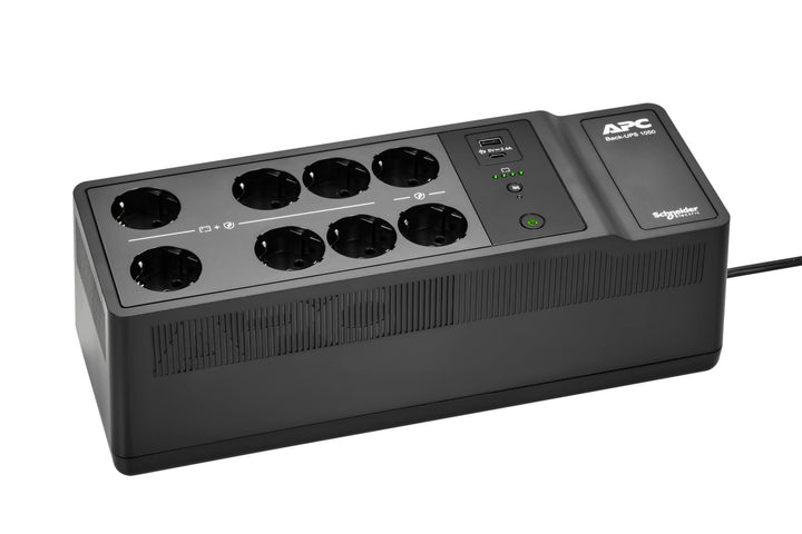 USV APC für zu Hause, USV-Backup-Akku 1050VA mit AVR, 8X UNEL Steckdosen, (2) USB-Ladeanschlüsse, Ba