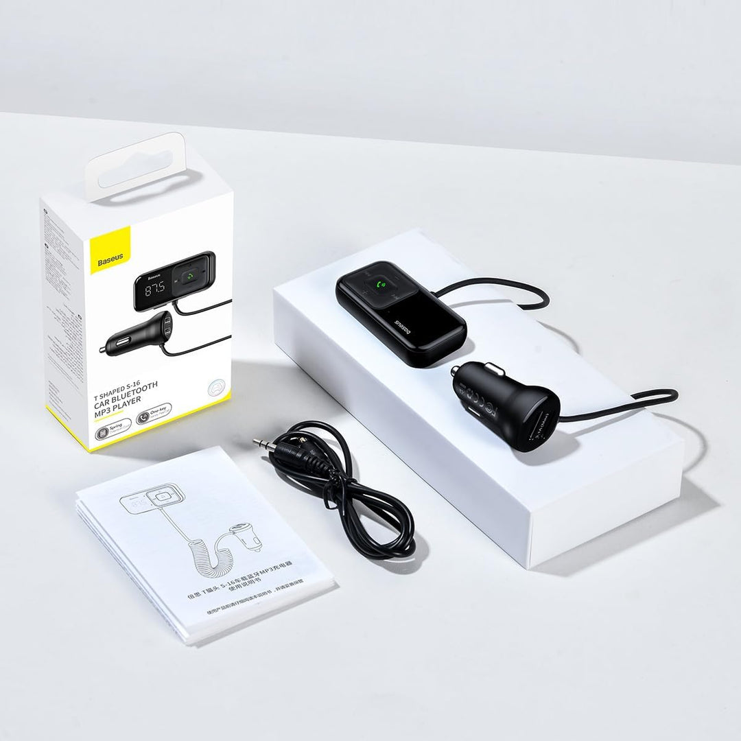 Baseus Car Bluetooth MP3 Player T Shaped S-16 Black OS