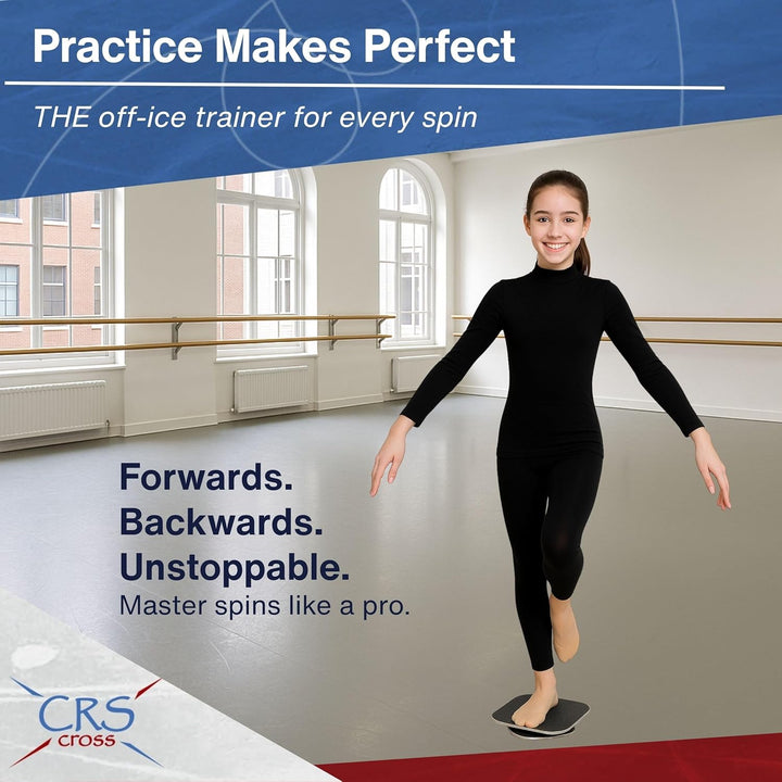 CRS Cross Spinner für Eiskunstlauf - Trainingshilfe für Eiskunstläufer, Gymnastik, Tanz und Ballettp