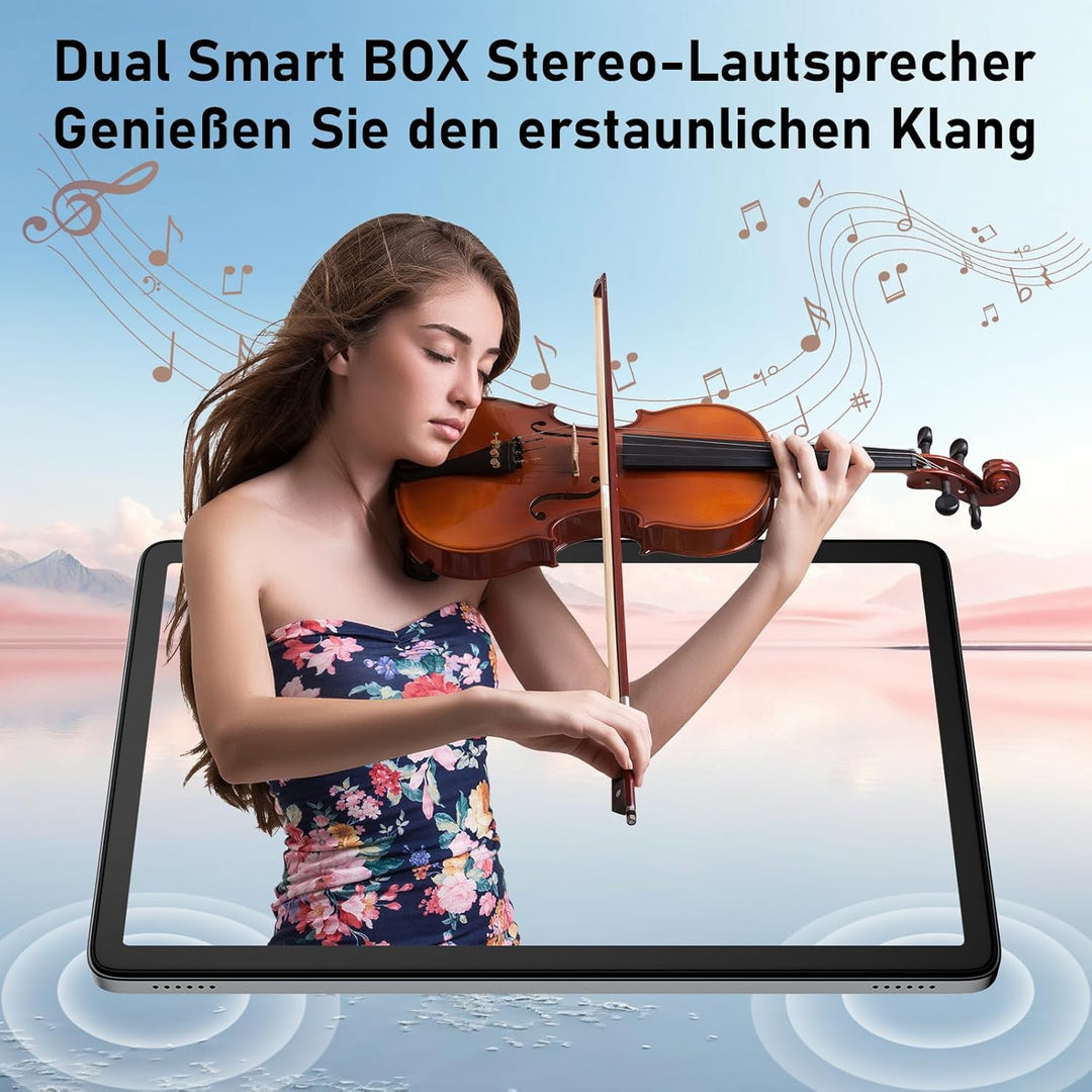 Blackview Tablet Android 15 Tab60 WiFi 10 Zoll Tablet, 12GB(4+8) RAM + 128GB ROM (2TB TF), Gaming Ta