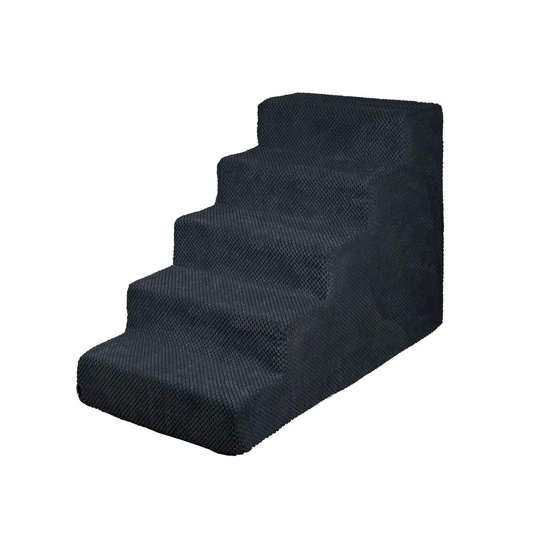 Hundetreppe 50 cm hoch | Katzentreppe Haustiertreppe | 5 Stufen | Hunde Katzen Haustier | für Bett u