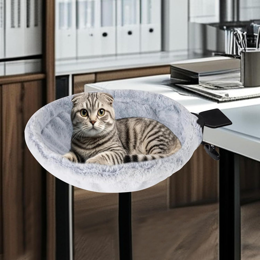 Katzen Schreibtischbett - Gemütliche Katzenhängematte Mit Bis Zu 23 Kg Tragkraft | Waschbares Katzen