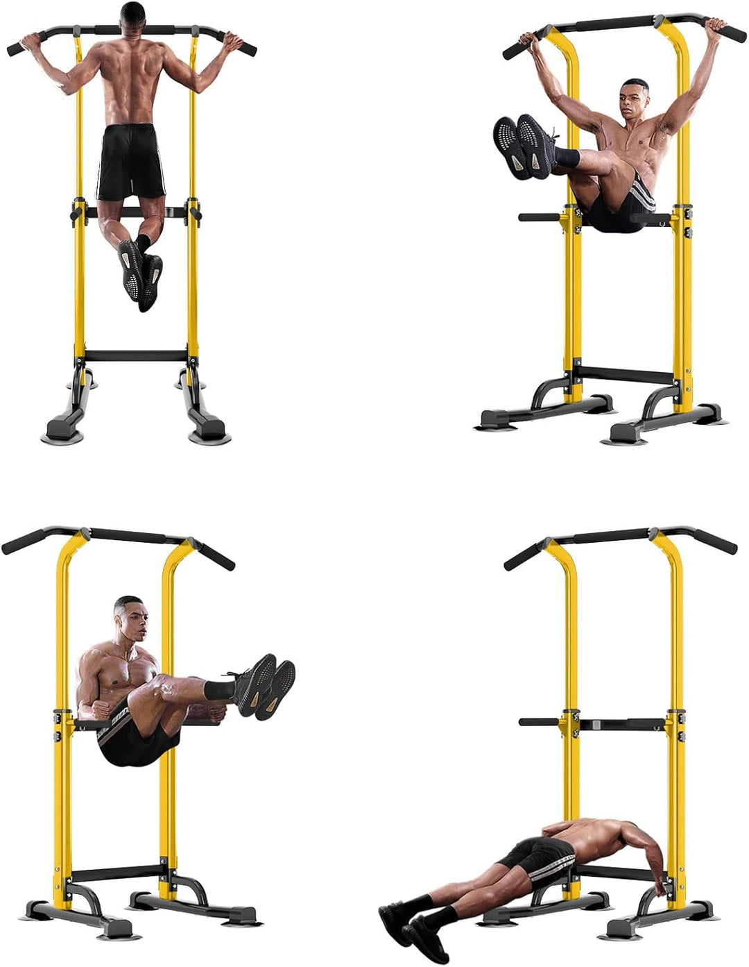 DlandHome Romanischer Stuhl für Krafttraining, verstellbar, Dips, Klimmzugstange, auf Fuss, Klimmzug