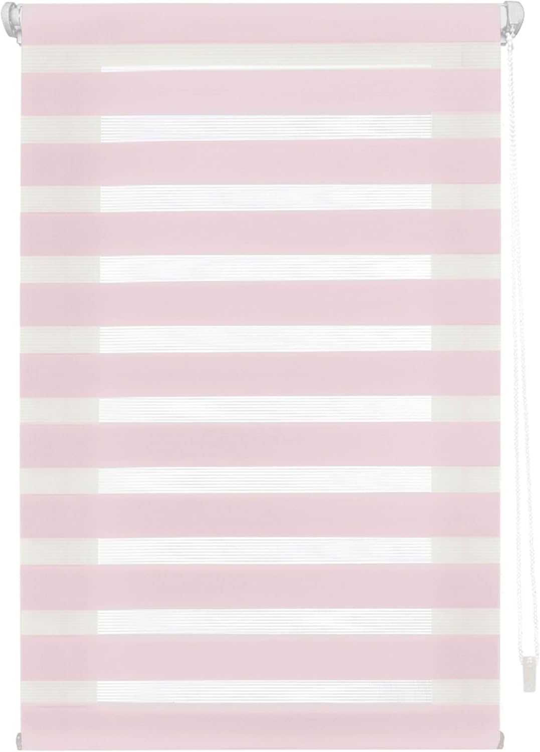 Blindecor - Indus doppelrollo klemmfix ohne bohren - duo rollo klemmfix Rosa - 87 x 180 cm (Breite x