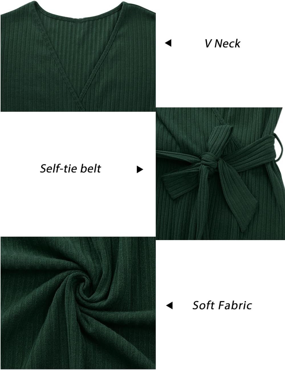Newshows Strickkleid Damen Herbstkleid V Ausschnitt Pulloverkleid Winterkleid Kleid mit Taschen für