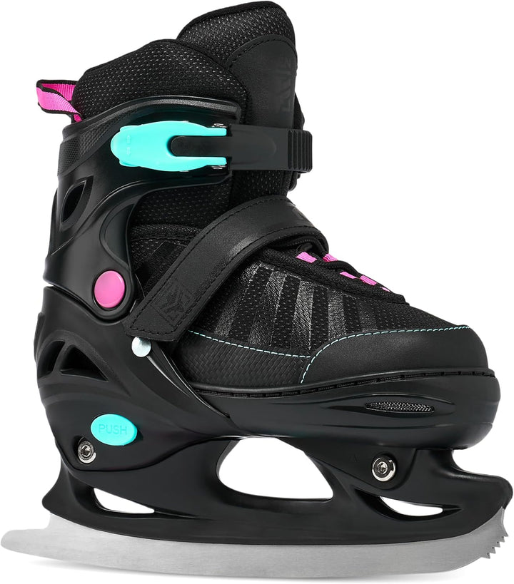 RAVEN Inline Skates Inliner für Kinder und Erwachsene OPTIONAL 2in1 mit Schlittschuhen verstellbar O