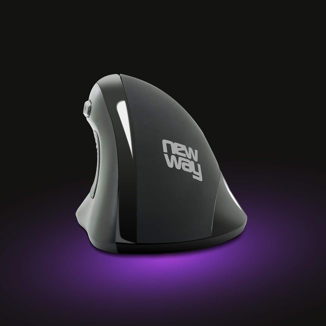 NEWWAY – Vertikale und Ergonomische Maus A3E - 3200 DPI - USB-Kabel - Verstellbares Gewicht Kabelgeb