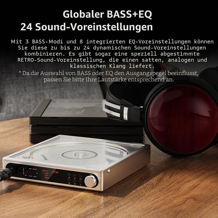FiiO DM15 R2R Tragbarer CD-Player, HiFi-USB-DAC und Bluetooth 5.4-Sender, HD-Display, 3,5 mm und 4,4