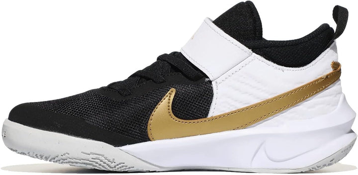 Nike Unisex Kinder Team Hustle D 10 Gs Gymnastikschuh 28.5 EU Black Metallic Gold White Dust, 28.5 E