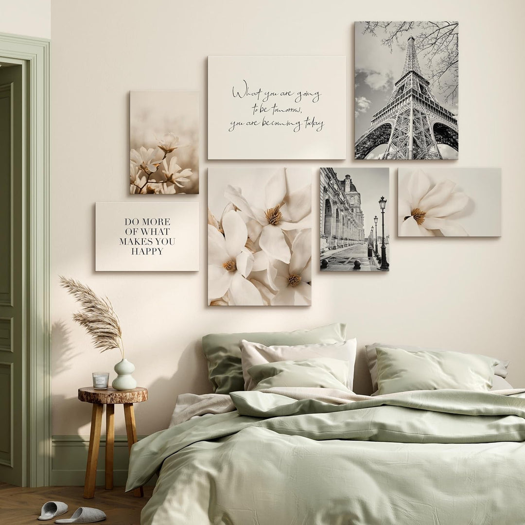 Muralo - Wandbilder Set - Leinwand Bilder Set Aufhängefertig - Bilder für Wohnzimmer Schlafzimmer -