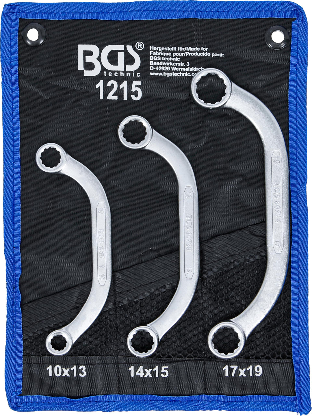 BGS 1215 | Starter- und Blockschlüssel-Satz | SW 10 x 13 - 17 x 19 mm | 3-tlg. 3-tlg. | SW 10 x 13 -