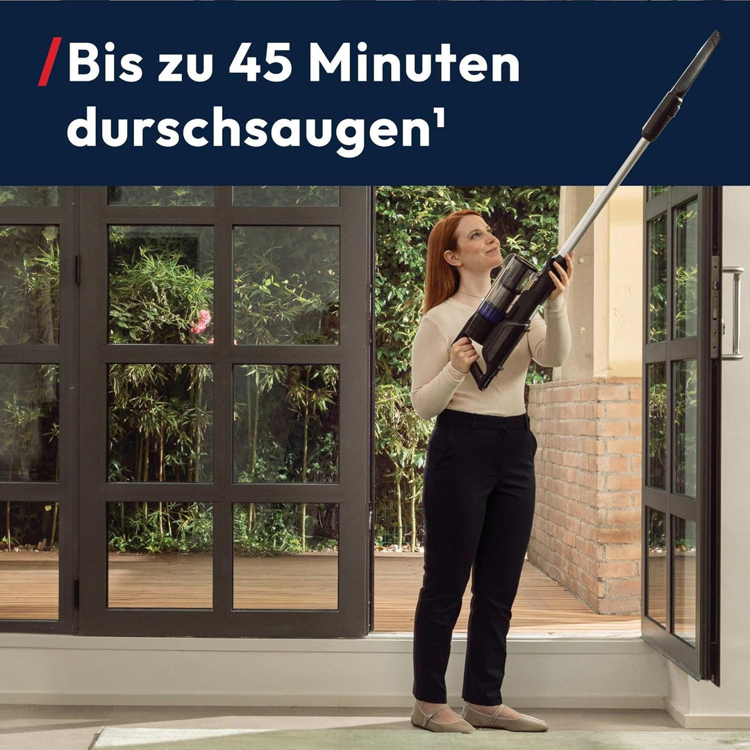 Hoover HF1 Plus Akku Staubsauger mit Anti-Haarverwicklung, Parkfunktion, Staubsauger kabellos mit XL