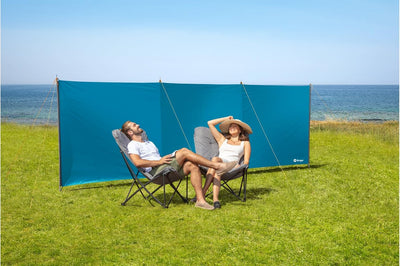 BERGER Screen Windschutz | Sichtschutz Blickschutz Sonnenschutz freistehend für Outdoor Camping Gart