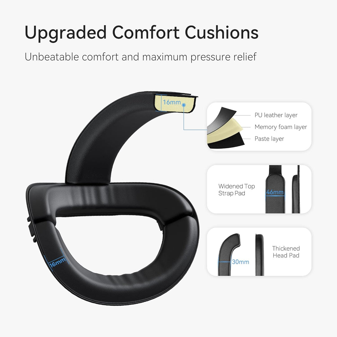 KIWI design aktualisierte Elite Strap Kompatibel mit Quest 2 Zubehör Head Strap für verbesserten Hal