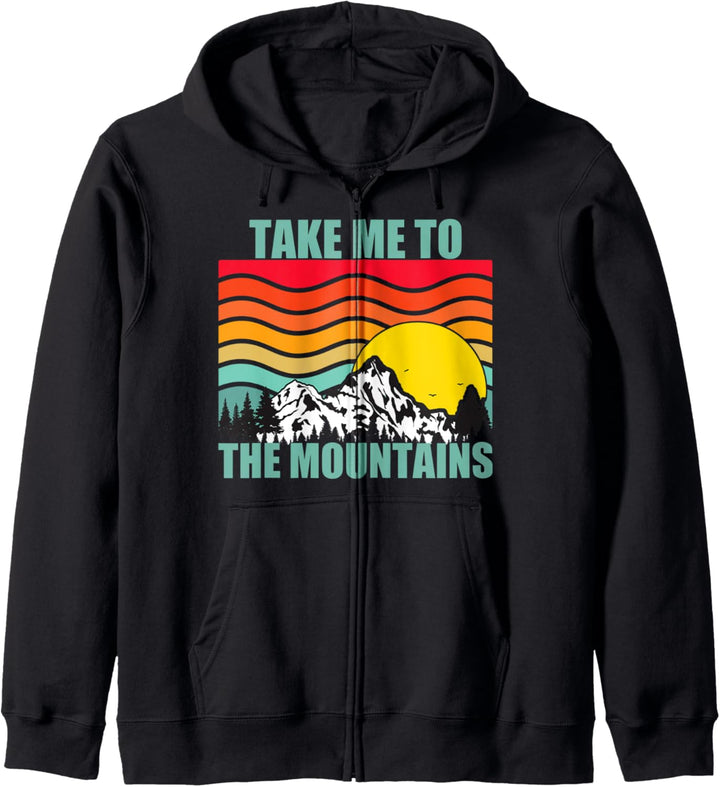 Bring mich in die Berge Wandern Camping Camper Abenteuer Kapuzenjacke