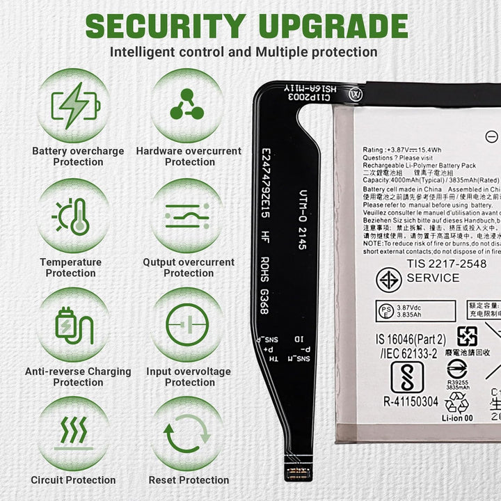 Swark Neu C11P2003 Akku Ersatz Kompatibel mit Asus Zenfone 8 ZS590KS 0B200-0395000 Ersatzbatterie mi